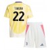 Maillot de foot Juventus Timothy Weah #22 Extérieur vêtements enfant 2024-25 Manches Courtes (+ pantalon court)